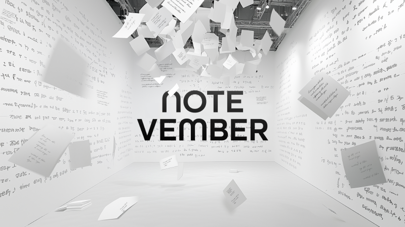 Note-vember! What is it? Why should you get involved?